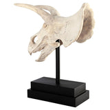 Triceratops Dinosaur Skull on Mount Display Sculpture 23.5H