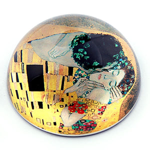 Klimt The Kiss Glass Desktop Glass Dome Paperweight by Parastone PKL1 3W