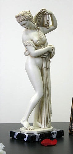 Aphrodite Kallipygos Raising Peplos Greek Statue 15.5H