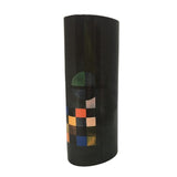 Kandinsky Counter Gravitation Abstract Geometric Black Museum Art Ceramic Flower Vase 9.5H
