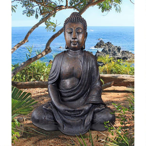 Large Buddha in Meditation Seated Garden Statue 40H