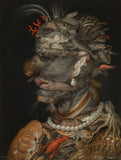 Fish Sea Life Composite Head Surreal Portrait Statue by Arcimboldo 4.5H