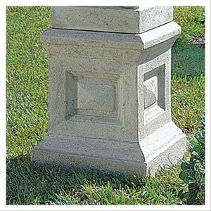 English Plinth Statue Display Riser Square Geometric Garden Base 21 x 28H