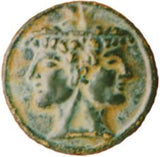 Etruscan Janus Double-Headed Unisex Bracelet Gold or Silver Plate