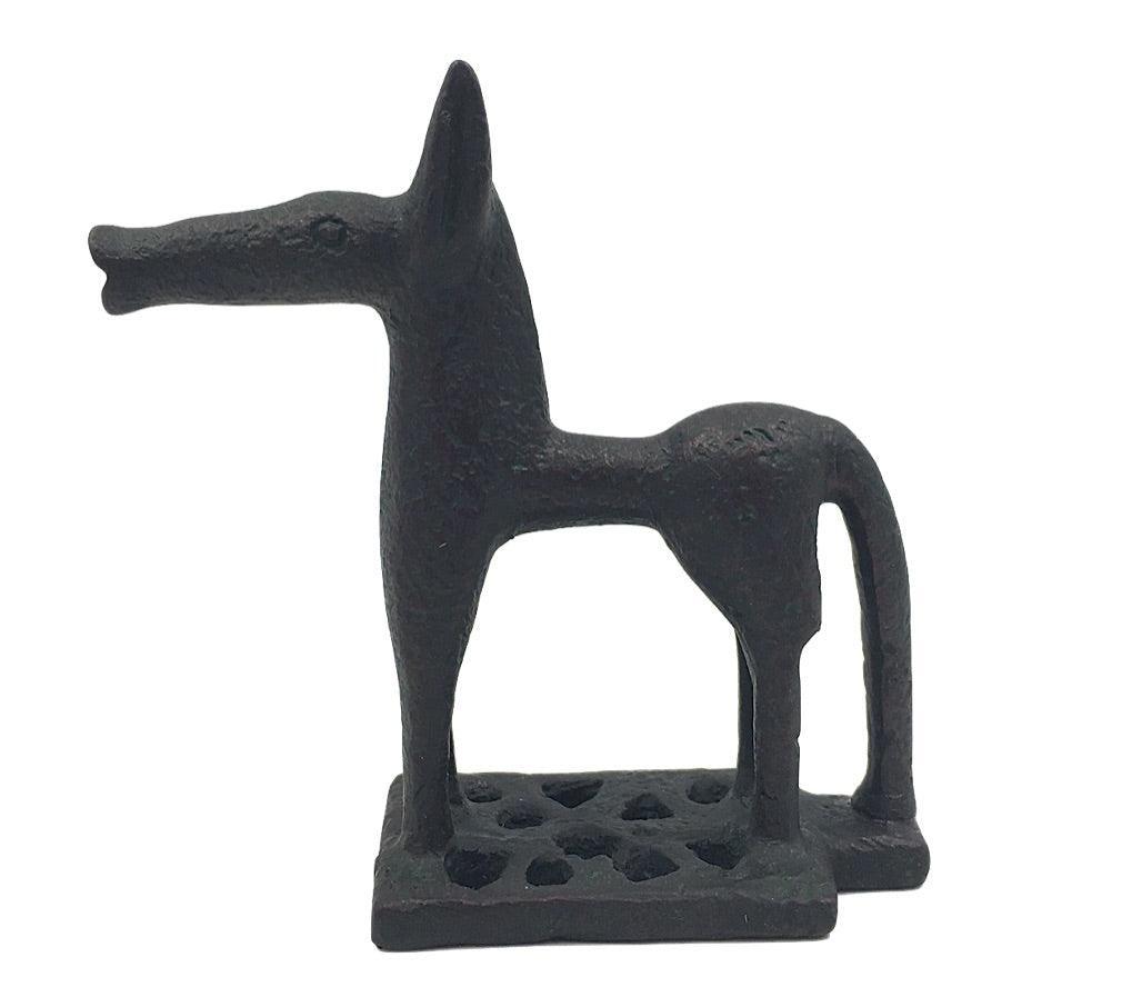 Greek Horse Geometric Abstract Miniature Statue 8th Century BC 2.6H - Museumize.com