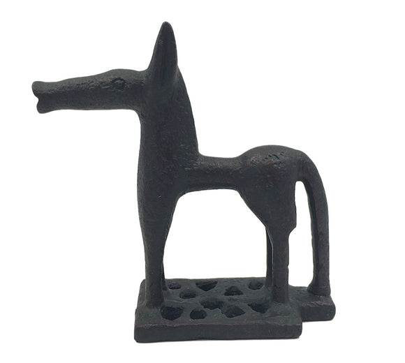 Greek Horse Geometric Abstract Miniature Statue 8th Century BC 2.6H