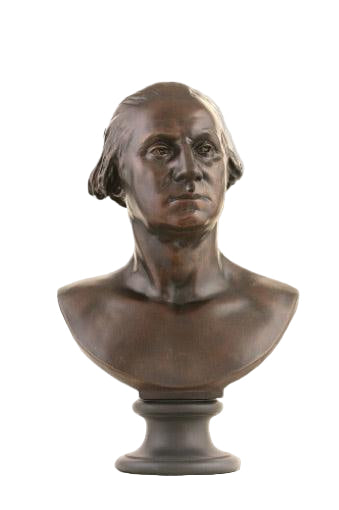 George Washington American President Portrait Bust by Houdon Bronze Finish 24H - Museumize.com