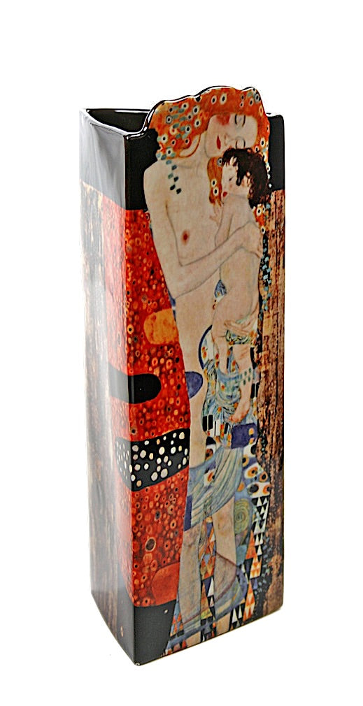 Three Ages of Women Ceramic Museum Vase by Klimt 9H