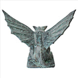 Winged Gargoyle of Naples Medieval Bronze Metal Garden Statue 22H