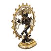 Dancing Shiva with Ring of Fire Gold Silver and Black Cosmic Energy Hindu Statue Grande 48H