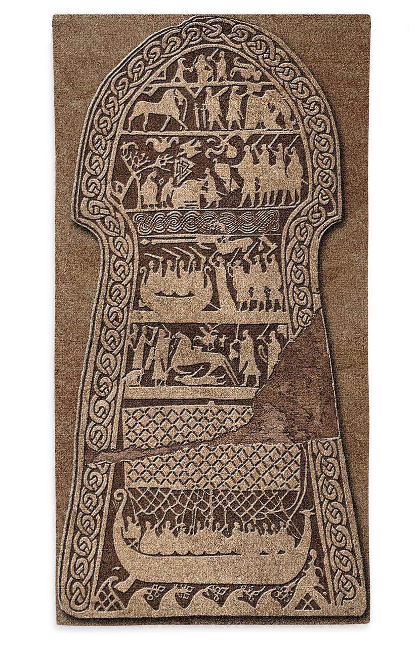 Stora Hammar Viking Runestone Medieval Woven Tapestry 50L - Museumize.com