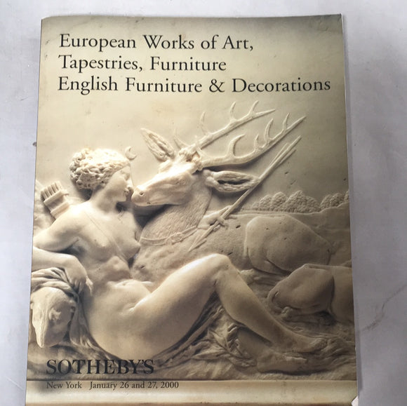 Book - Sothebys European Art, Tapestries, Furniture 2000 attic no returns