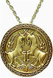 Museumize:Two Unicorns Pendant with Chain, Islamic Art - 7257
