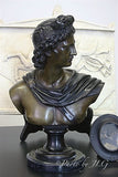 Museumize:Apollo Belvedere Bronze Bust, Lost Wax Bronze 13H