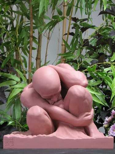 Museumize:Boulder Crouching Man Cement Garden Statue by Frank Lloyd Wright 12H
