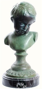 Museumize:French Boy Bust, Lost Wax Bronze - 7921