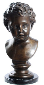 Museumize:French Boy Bust, Lost Wax Bronze - 7940
