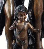 Museumize:Ladies with Tambourine L'Allegro Statue, Lost Wax Bronze - 7897