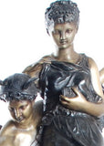 Museumize:Mercury Carrying the Goddess of Fortune Statue, Lost Wax Bronze - 7934