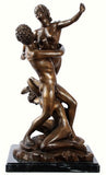 Museumize:Rape of Sabines Statue Lost Wax Bronze Metal 23H