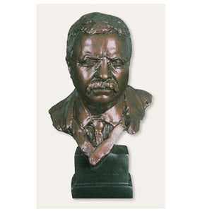 Museumize:Theodore Roosevelt American President Bust, Assorted Sizes and Finishes,Mid Bronze / Small 10.5