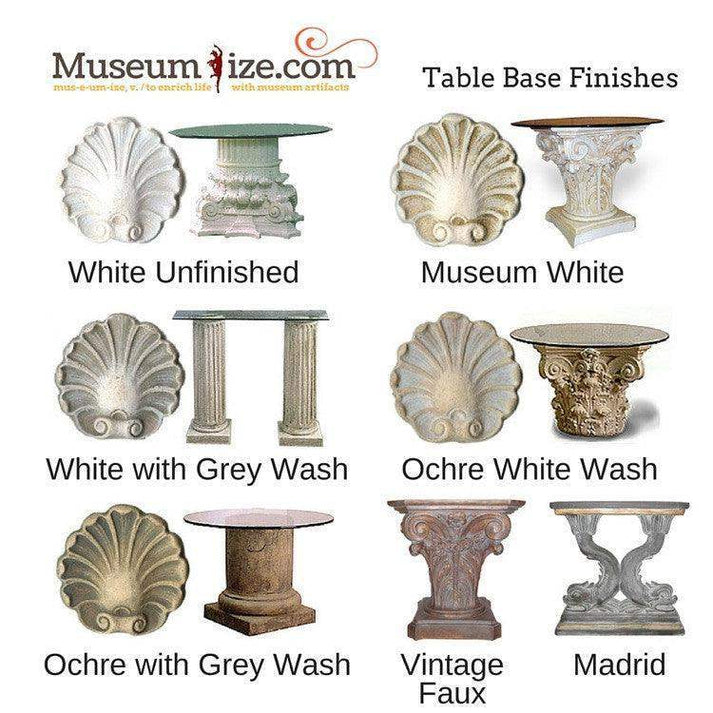 Shell Scalloped Ocean Seashore Beach Dining Table Base 29H – Museumize.com