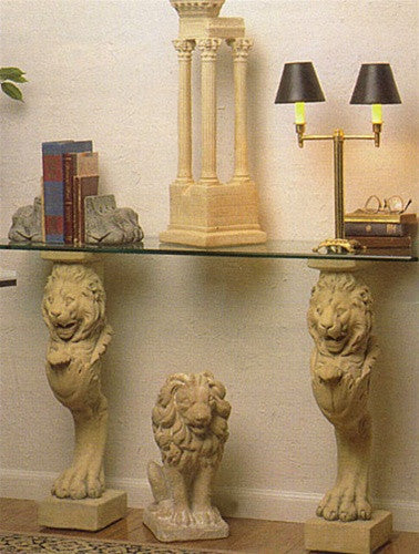 Lion Leg Renaissance Home Decor Stand or Console Base 29H - Museumize.com