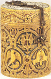 Two Unicorns Round Pendant Necklace Islamic Art