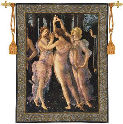 Museumize:Three Graces by Botticelli Renaissance Tapestry 53H